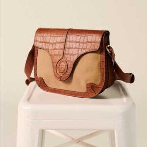 Rouje Cathou Leather and Canvas Bag